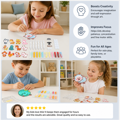 DIY Dot Bead Sticker Art Kit for Kids