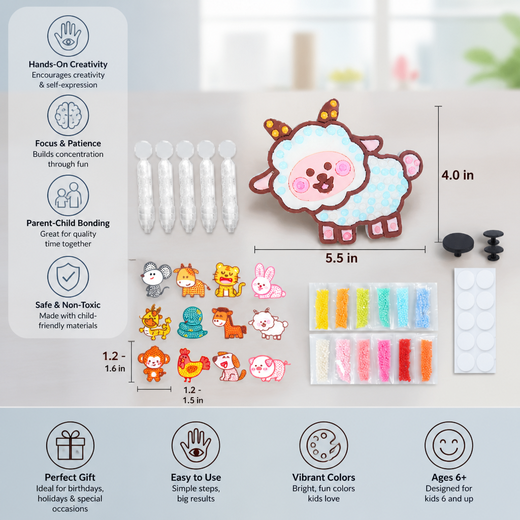DIY Dot Bead Sticker Art Kit for Kids