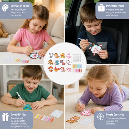 DIY Dot Bead Sticker Art Kit for Kids