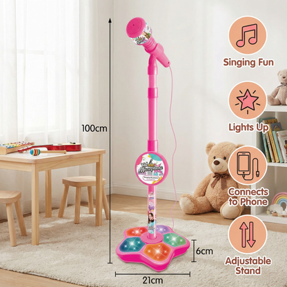 Kids Karaoke Machine with Microphone Stand – Singing Fun Set