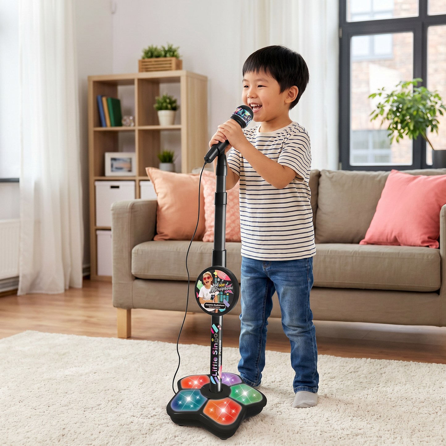 Kids Karaoke Machine with Microphone Stand – Singing Fun Set