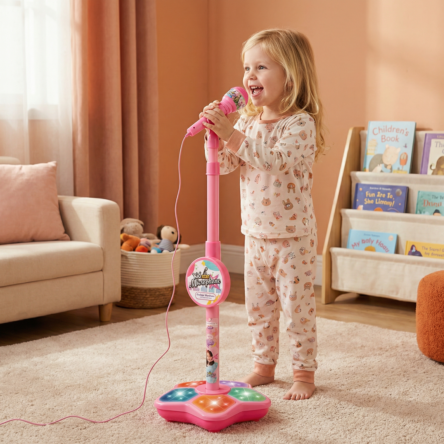 Kids Karaoke Machine with Microphone Stand – Singing Fun Set