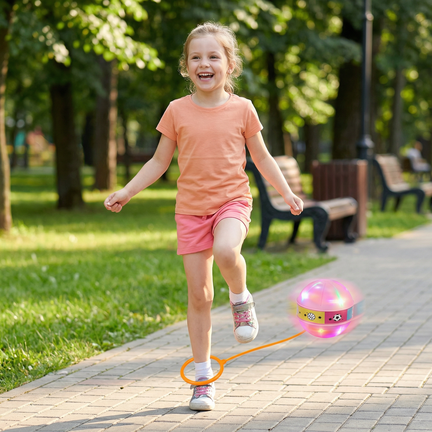 LED Ankle Skip Ball – Interactive Jumping Toy for Kids