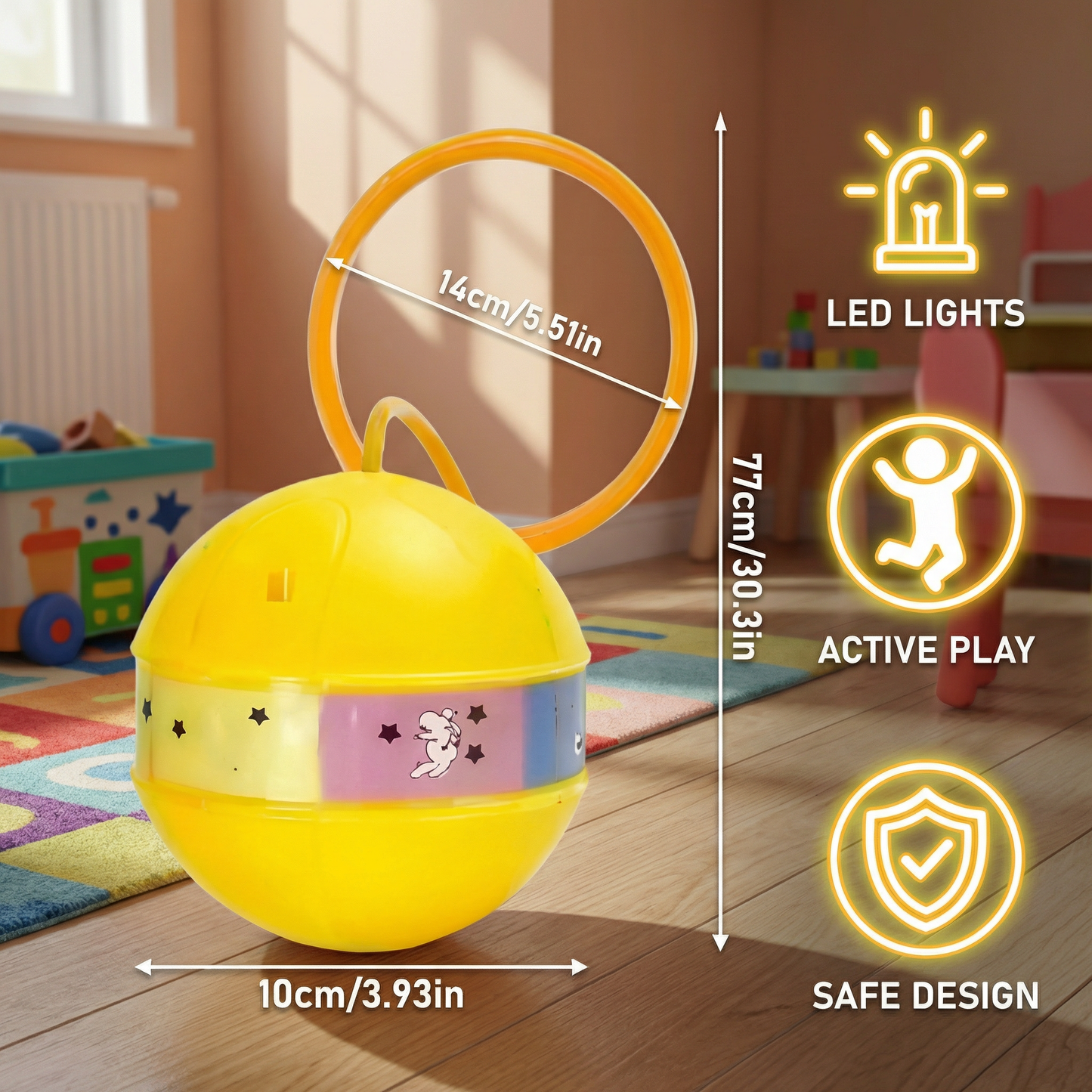 LED Ankle Skip Ball – Interactive Jumping Toy for Kids