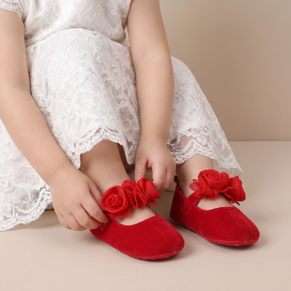 Rose Flower Mary Jane Shoes