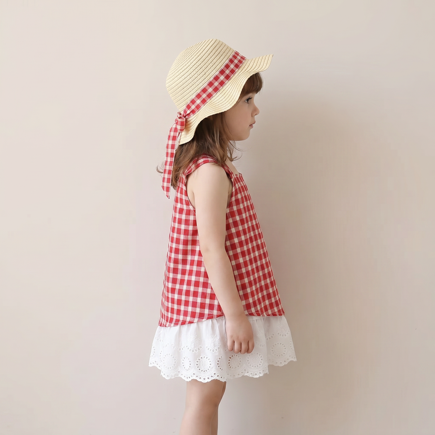 Classic Picnic Dress Set & Hat