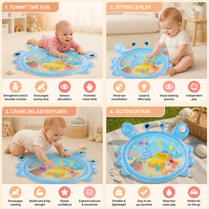 2in1 Interactive Tummy Time Toy & Play Mat