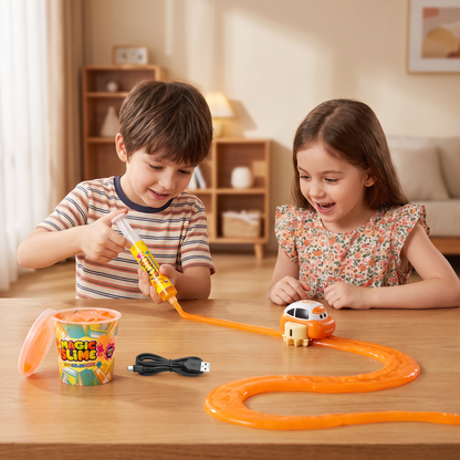 Magic Slime Race Track Set – DIY Electric Car Adventure