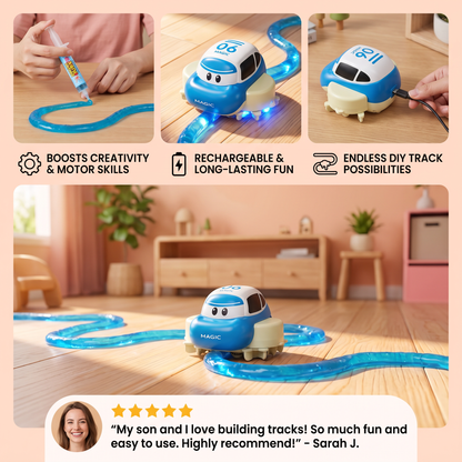 Magic Slime Race Track Set – DIY Electric Car Adventure