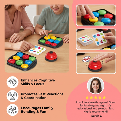 Educational Color Pattern Match Family Bell Game