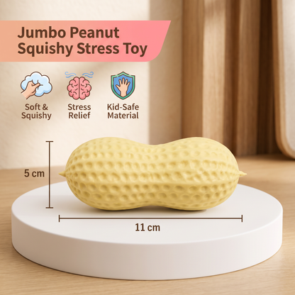 Jumbo Peanut Squishy Stress Toy