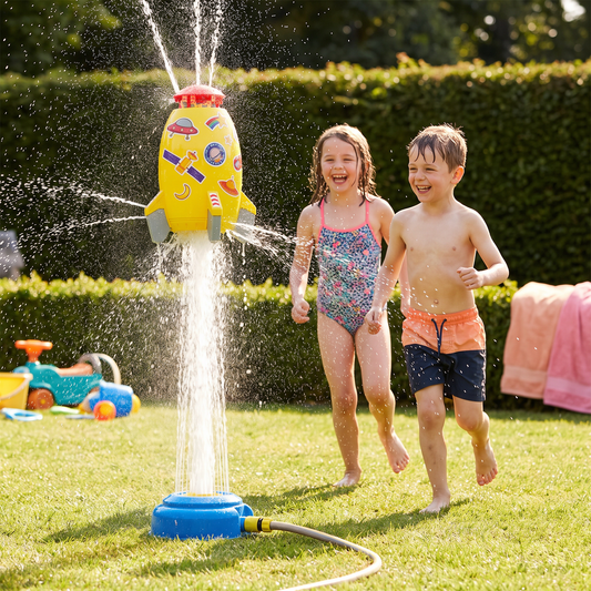Flying Rocket Water Sprinkler Outdoor Toy for Kids