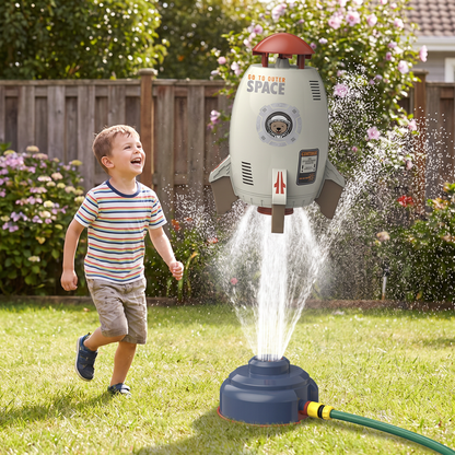 Flying Rocket Water Sprinkler Outdoor Toy for Kids