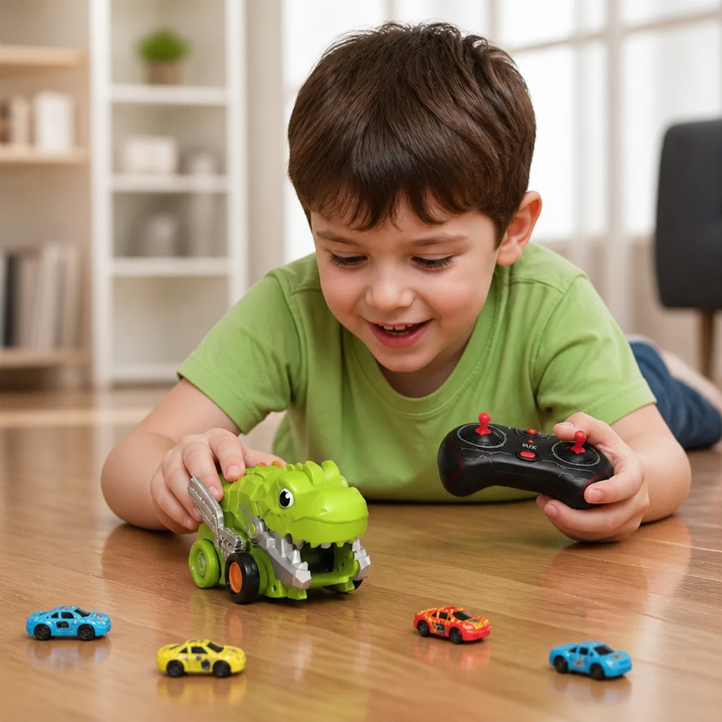 Remote Control Dino Car Chomper Truck