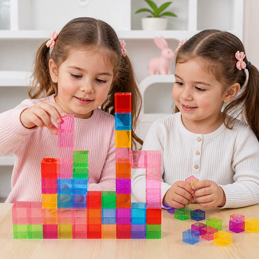 Montessori Cube Building Block Set for Kids