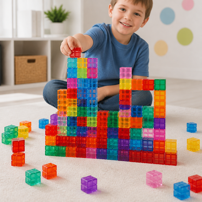 Montessori Cube Building Block Set for Kids