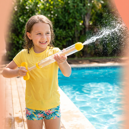 Kids Water Spray Blaster – Handheld Pull Spray Toy for Outdoor Fun