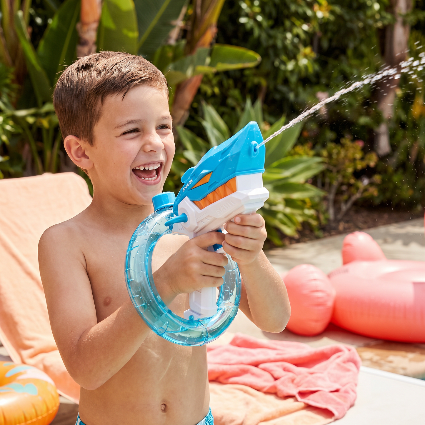 Electric Shark Water Gun for Kids – Fully Automatic Water Blaster for Hot Summer Fun