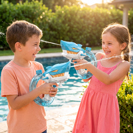 Electric Shark Water Gun for Kids – Fully Automatic Water Blaster for Hot Summer Fun