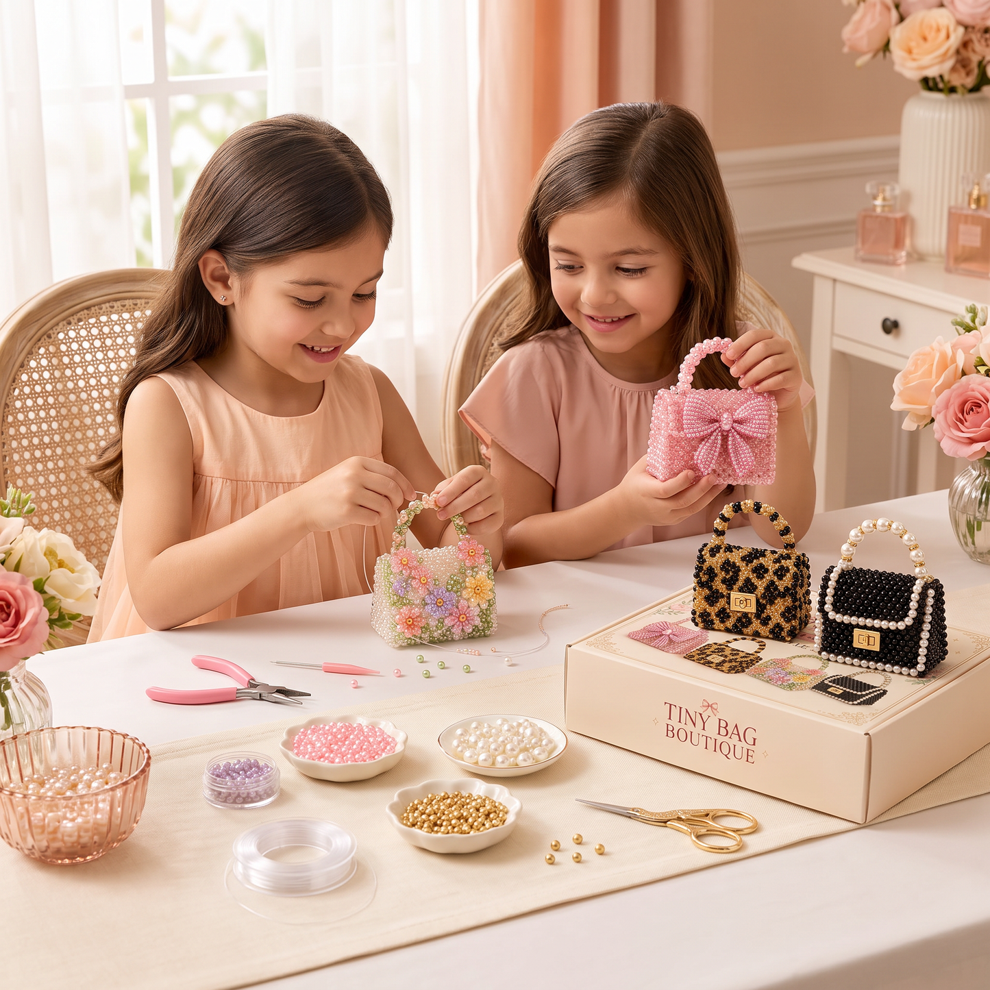 3D Beaded Animal Craft Kit – DIY Mini Bead Art Set for Beginners