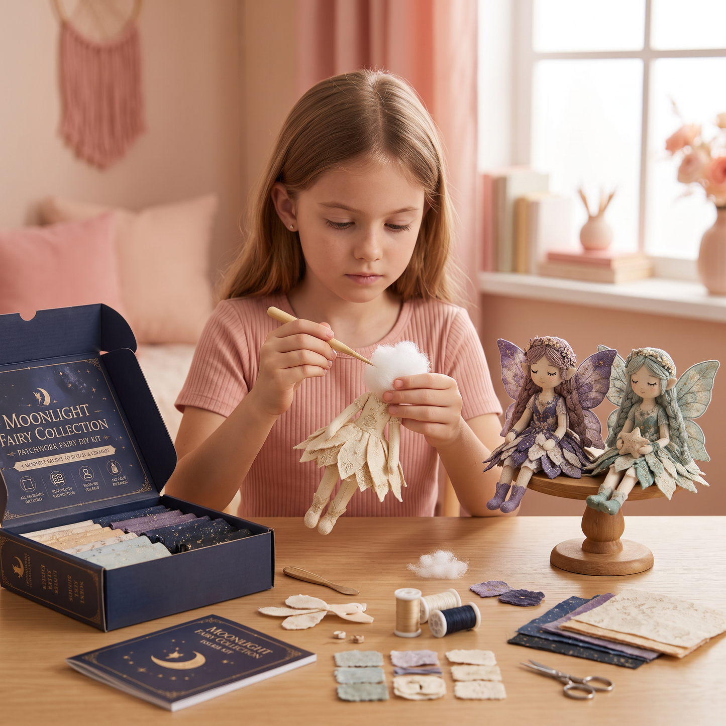 Fairy DIY Sewing Kit for Kids – Make Enchanting Fairy Dolls with Fabric, Accessories & Instructions