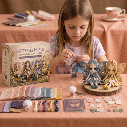 Fairy DIY Sewing Kit for Kids – Make Enchanting Fairy Dolls with Fabric, Accessories & Instructions