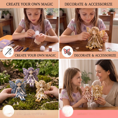Fairy DIY Sewing Kit for Kids – Make Enchanting Fairy Dolls with Fabric, Accessories & Instructions