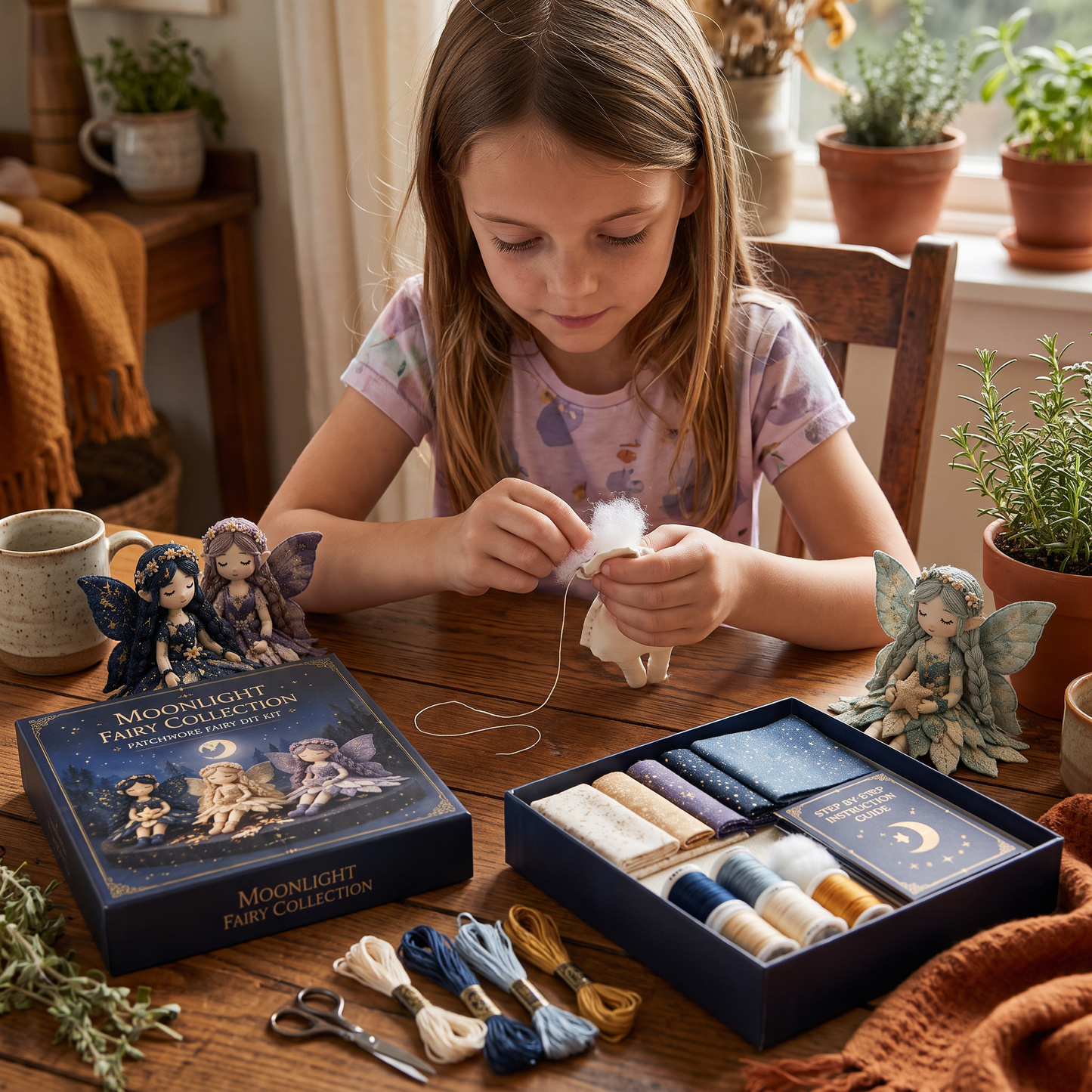 Fairy DIY Sewing Kit for Kids – Make Enchanting Fairy Dolls with Fabric, Accessories & Instructions