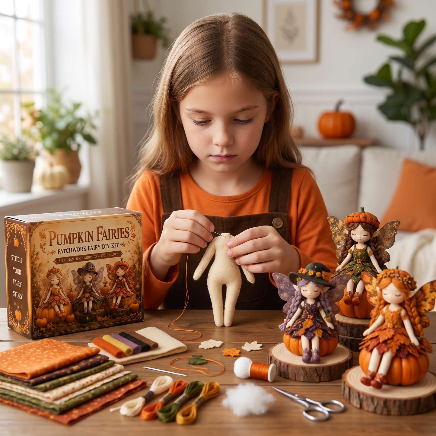 Fairy DIY Sewing Kit for Kids – Make Enchanting Fairy Dolls with Fabric, Accessories & Instructions
