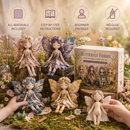 Fairy DIY Sewing Kit for Kids – Make Enchanting Fairy Dolls with Fabric, Accessories & Instructions