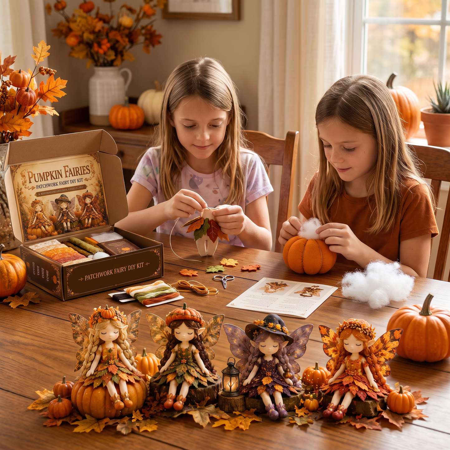 Fairy DIY Sewing Kit for Kids – Make Enchanting Fairy Dolls with Fabric, Accessories & Instructions