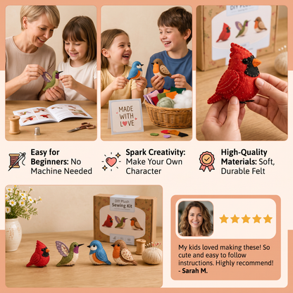DIY Plush Sewing Kit – Make Your Own Cute Character