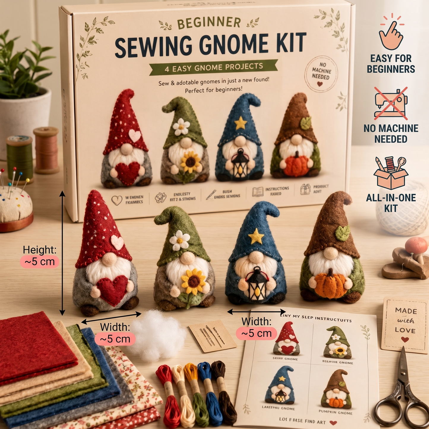 DIY Plush Sewing Kit – Make Your Own Cute Character