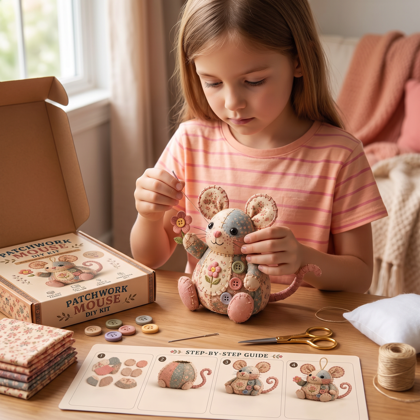 DIY Animal Sewing Kit – Handmade Fabric Ornament Craft Set