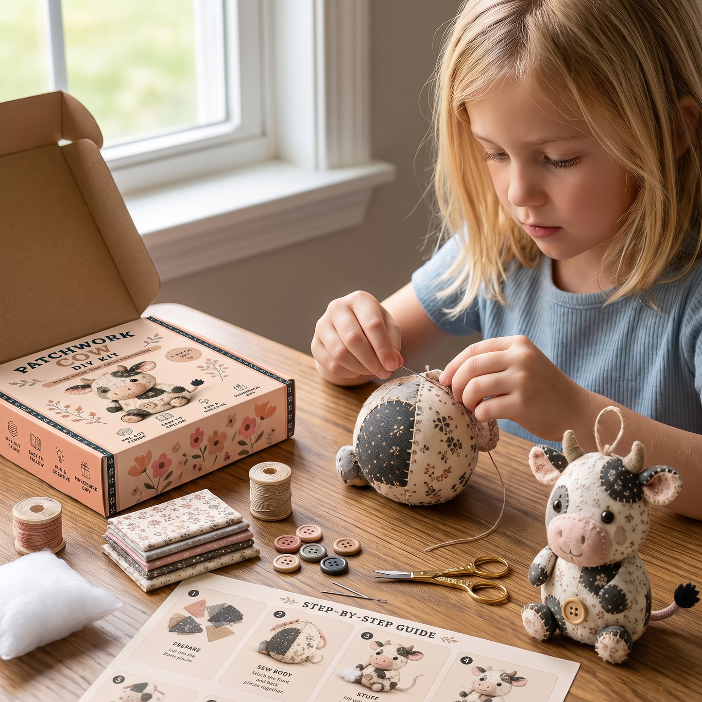 DIY Animal Sewing Kit – Handmade Fabric Ornament Craft Set