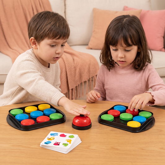 Educational Color Pattern Match Family Bell Game