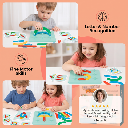 Educational Magnetic Letter & Number Building Set