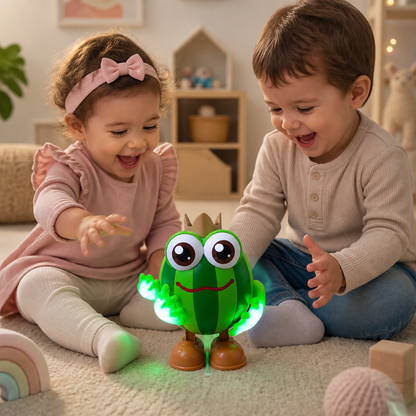 Dancing Watermelon Head-Up Tummy Time Toy with Lights & Music