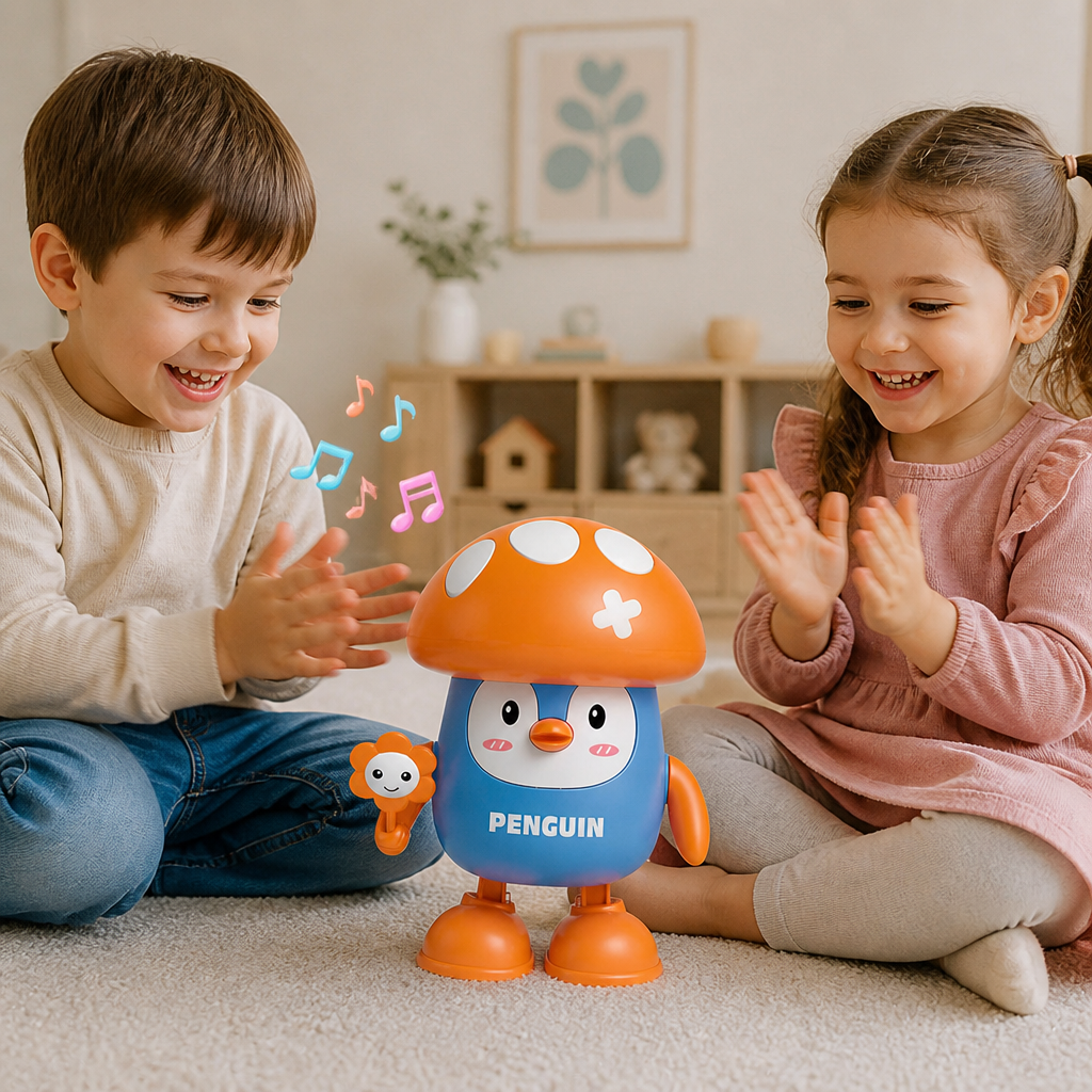 Interactive Talking & Dancing Penguin Toy with Music