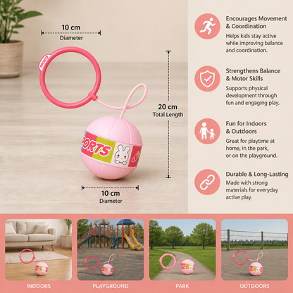 Interactive Skip Ball Ankle Swing Toy for Kids