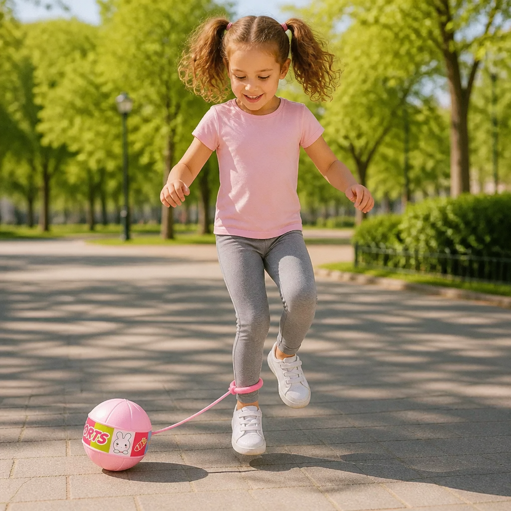 Interactive Skip Ball Ankle Swing Toy for Kids