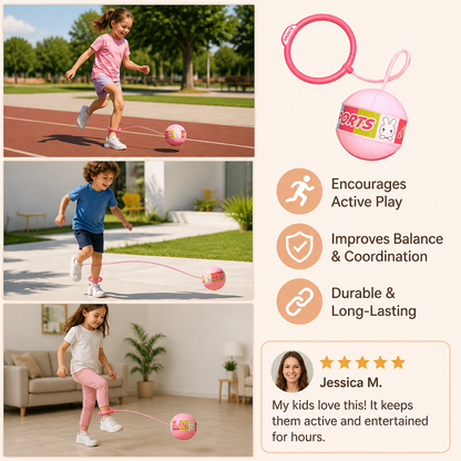Interactive Skip Ball Ankle Swing Toy for Kids