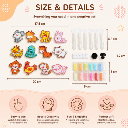 DIY Dot Bead Sticker Art Kit for Kids