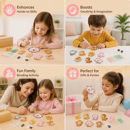 DIY Dot Bead Sticker Art Kit for Kids