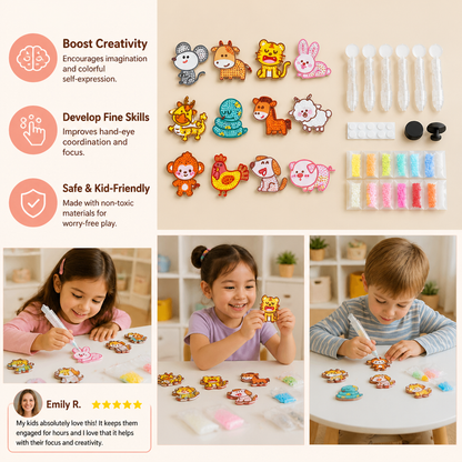 DIY Dot Bead Sticker Art Kit for Kids