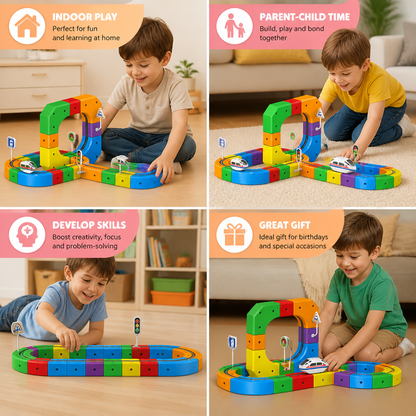 Magic rail cube track kids toy