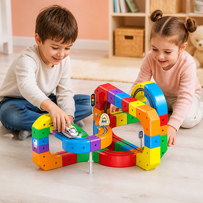 Magic rail cube track kids toy