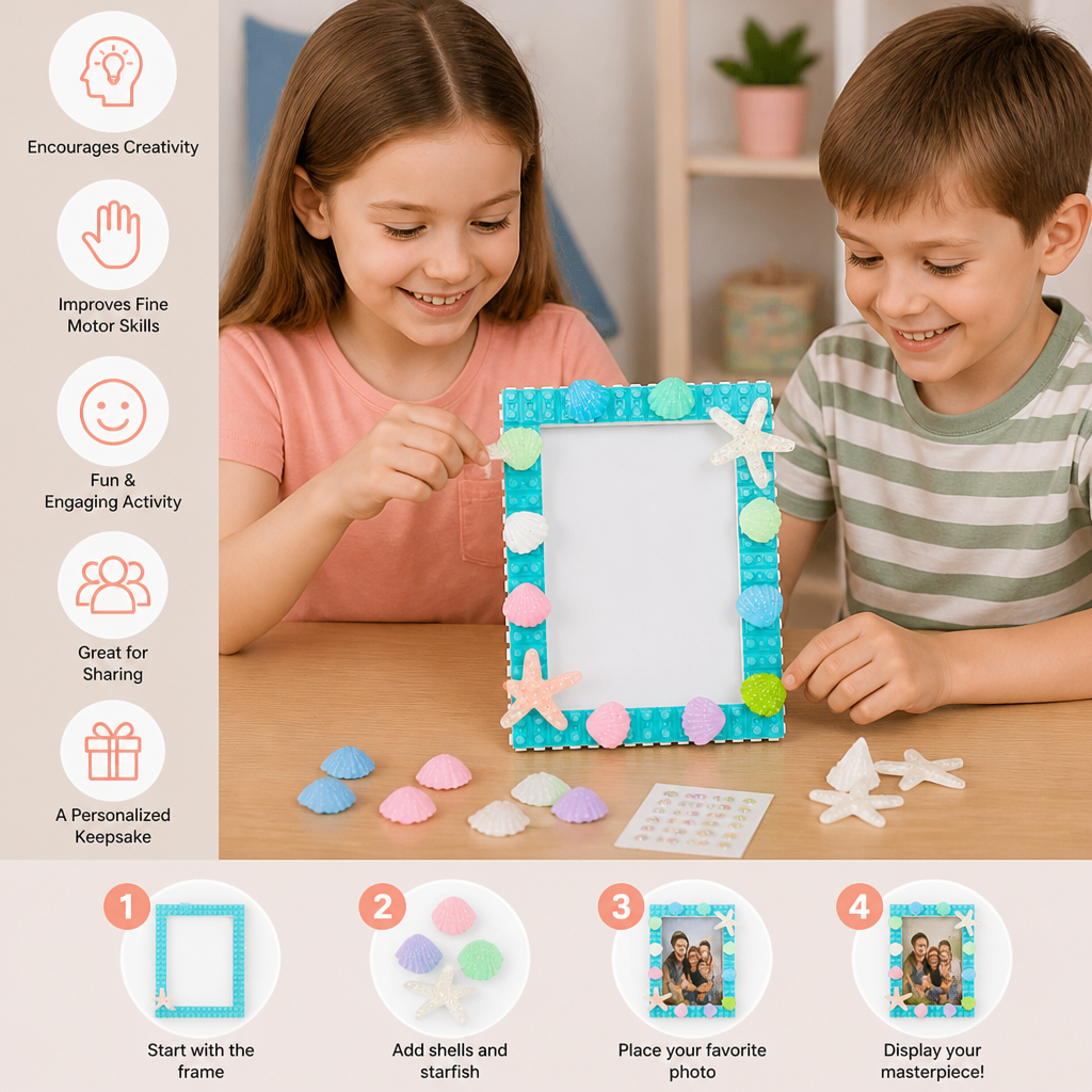 DIY Building Blocks Photo Frame Craft Kit