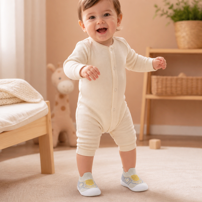 Soft Knit Anti-Slip Baby Sock Shoes for First Steps