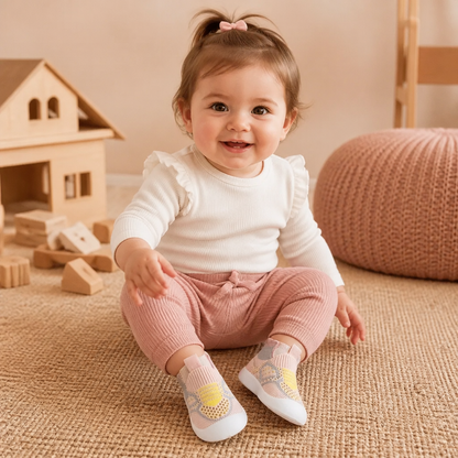 Soft Knit Anti-Slip Baby Sock Shoes for First Steps